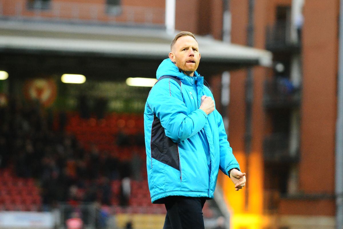 Gavin Cowan during the FA Trophy semi final first leg fixture between Leyton Orient and AFC Telford United at Brisbane Road