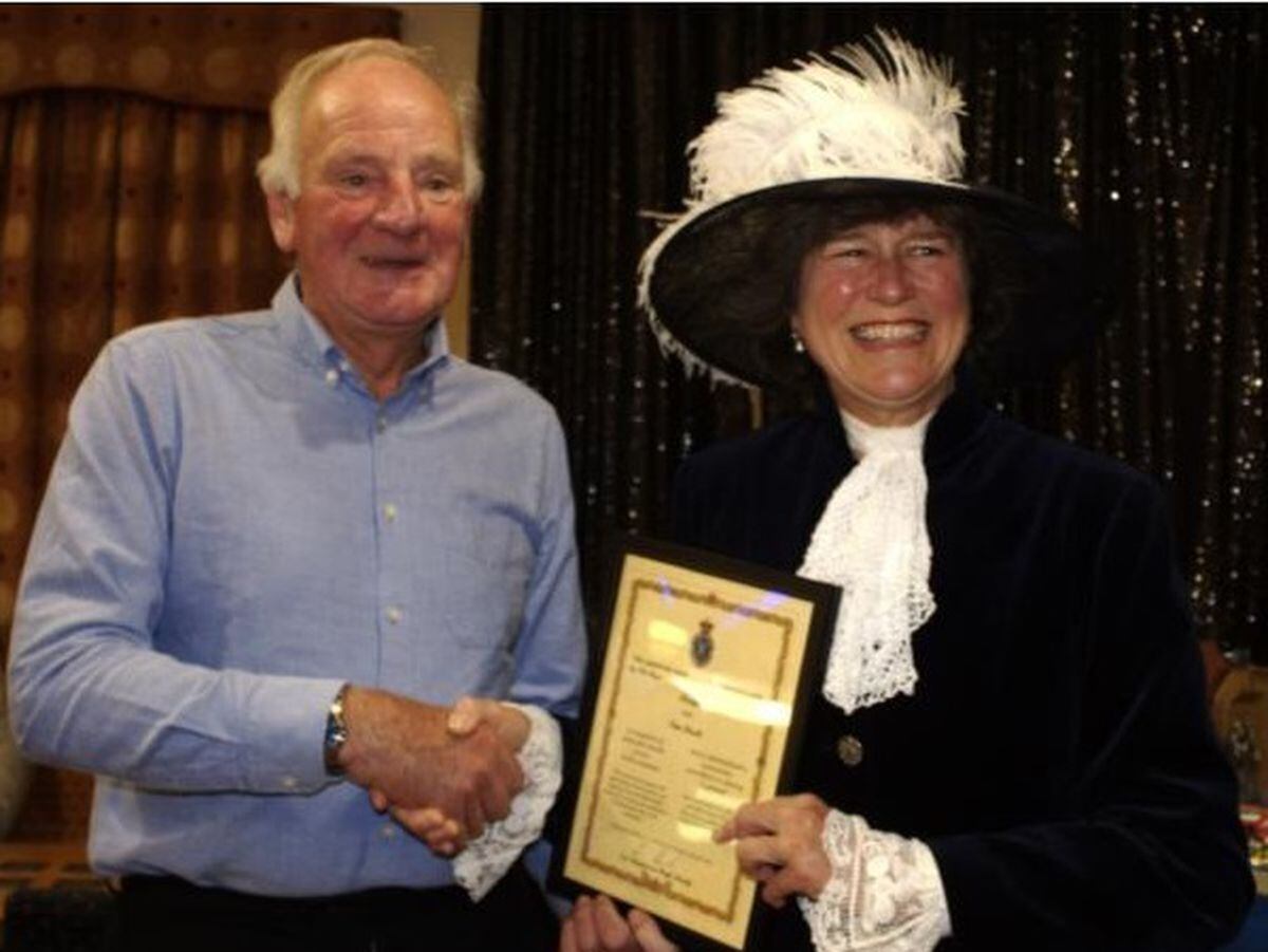 A special award was made by the High Sheriff of Clwyd, Ms Zoe J Henderson, to Chirk Cricket Club's chairman Tim Flack for his outstanding service to the club