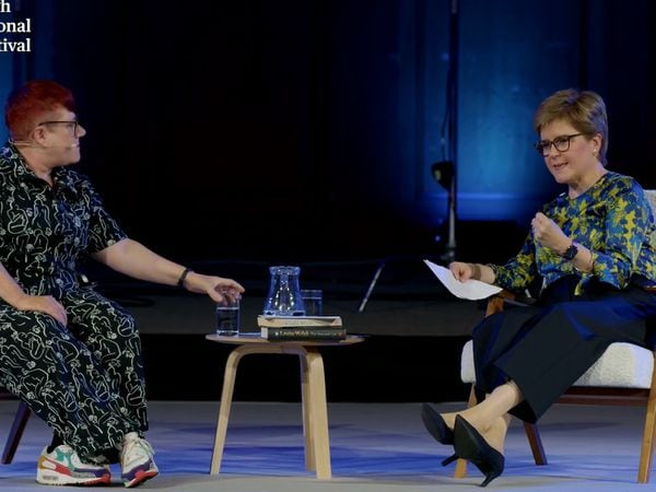 Nicola Sturgeon talks with best-selling author Louise Welsh