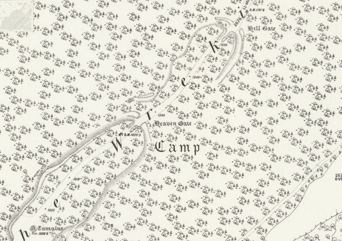 A map of the Wrekin from 1882. Clearly, people have always been interested in this amazing landmark. 
