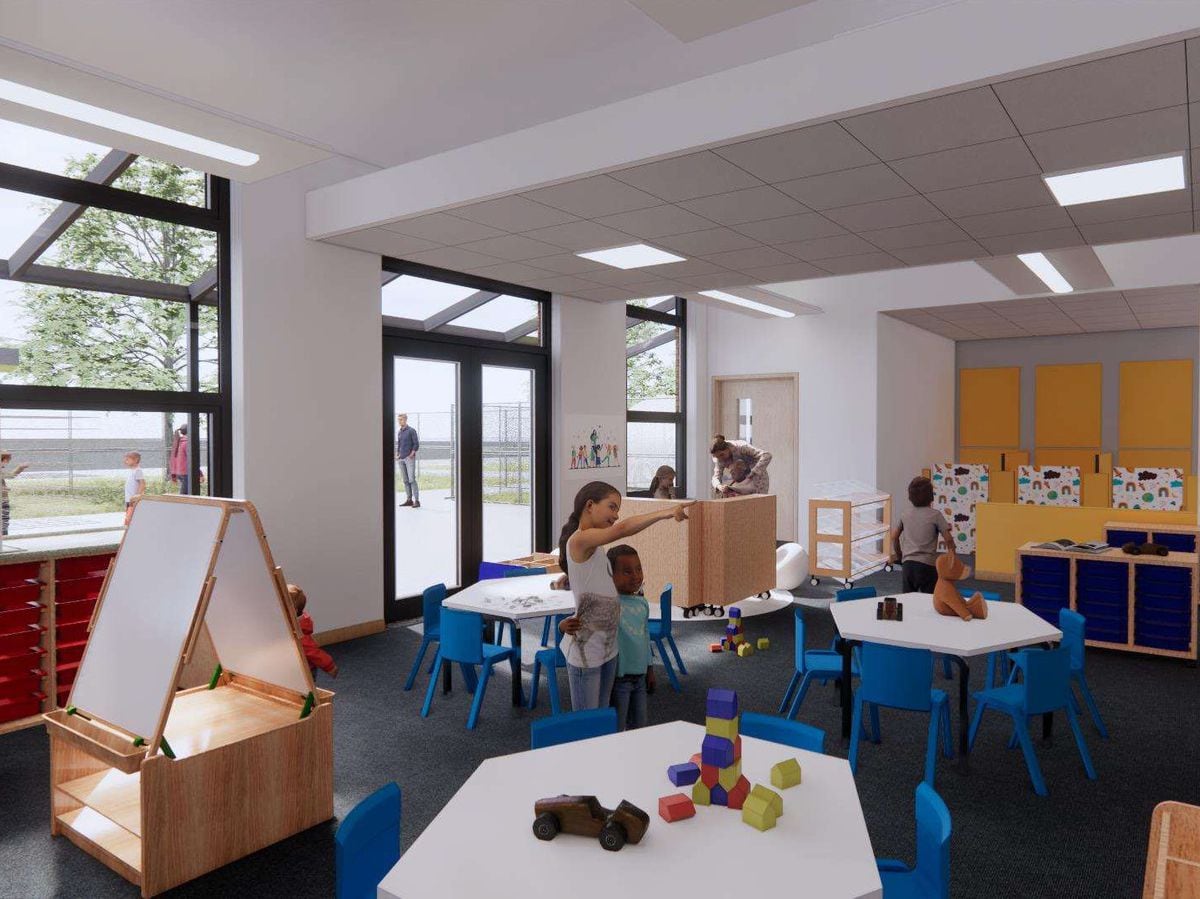 An artist's impression of Bowbrook Primary School