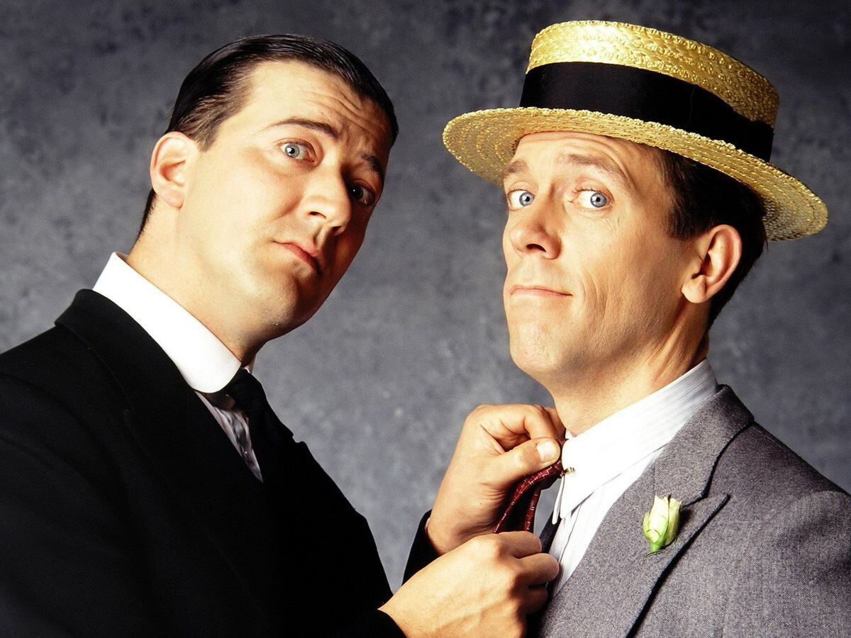 Stephen Fry and Hugh Laurie as Jeeves and Wooster 