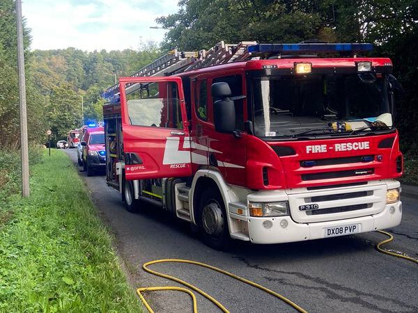 A number of emergency services are at the scene and have urged drivers to seek alternative routes. Picture: @SFRS_cjackson
