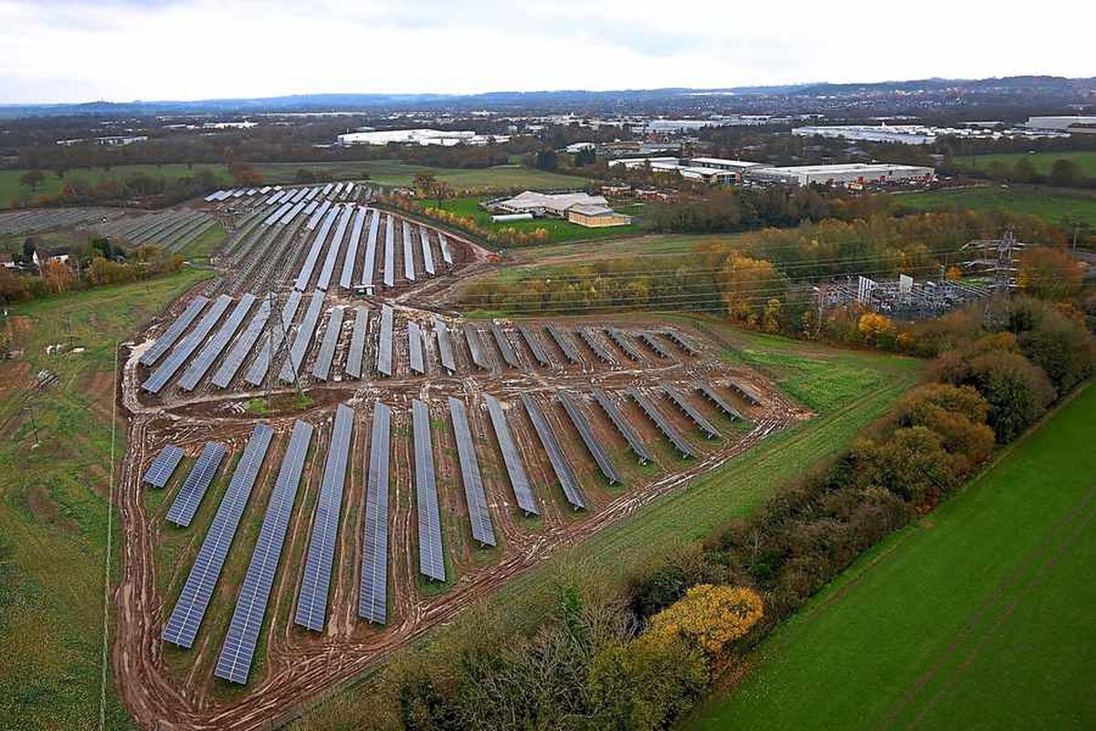 Telford solar farm charges to brink of new era