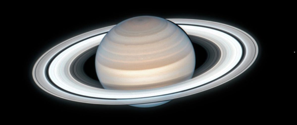 A NASA image of the planet Saturn and its magnificent rings.