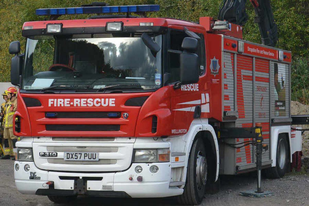 Tractor bursts into flames on A49 near Ludlow