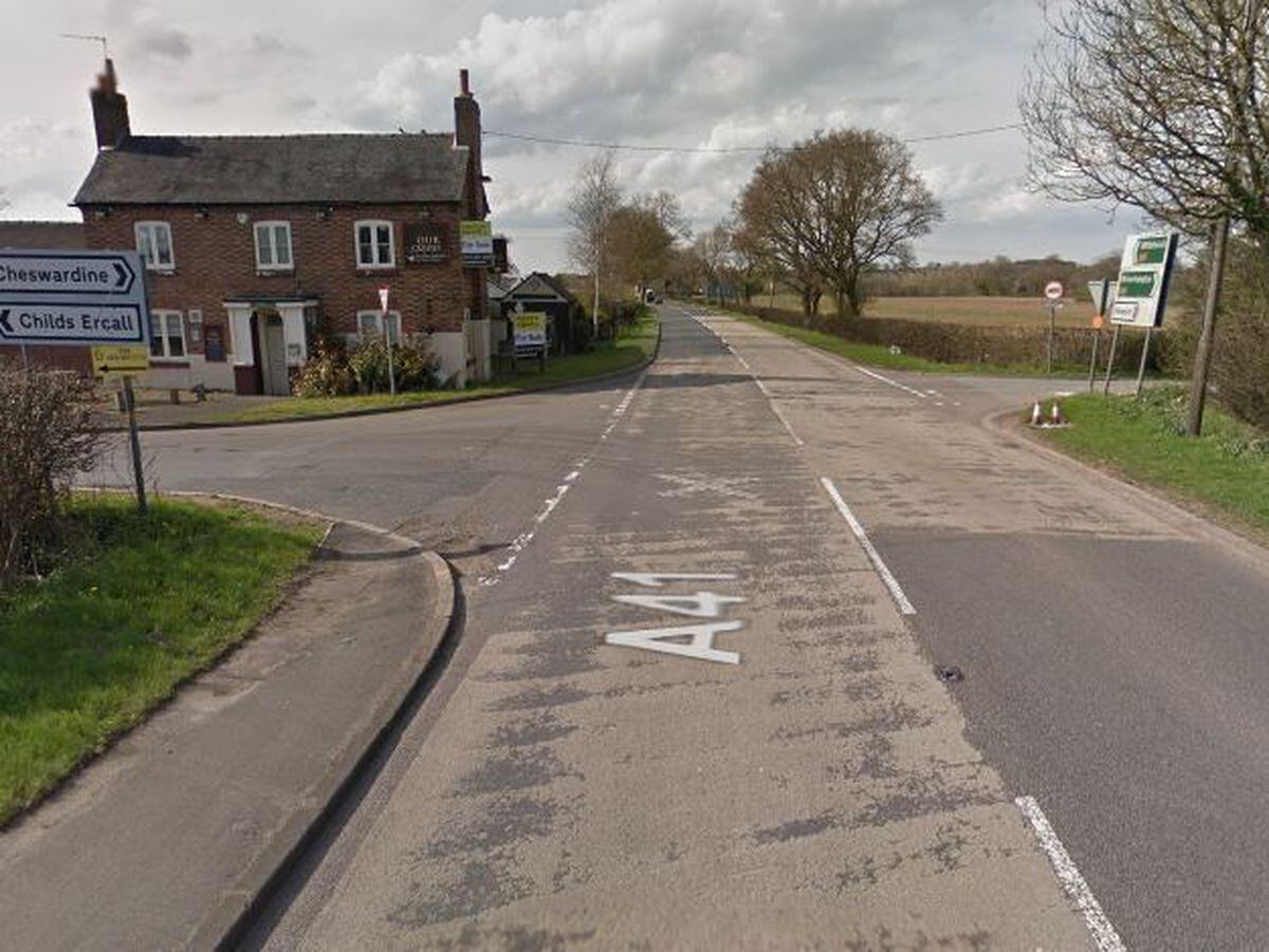 The A41 at Hinstock. Picture: Google