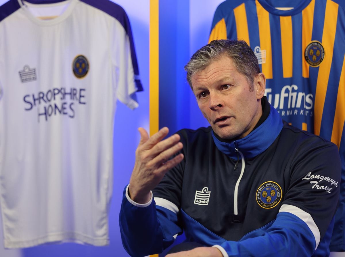 Steve Cotterill when he was unveiled as manager of Shrewsbury Town.