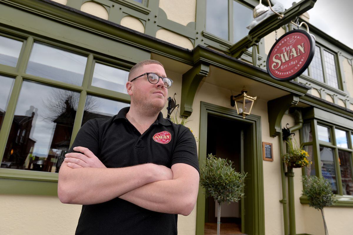 Landlord Philip Guy who has turned round two struggling pubs in Amblecote, the Swan and the Red Lion