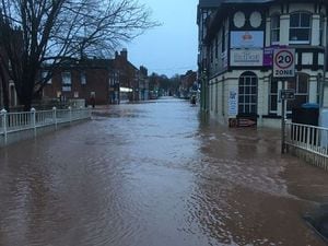 Flooding in Tenbury Wells. Picture: Environment Agency
