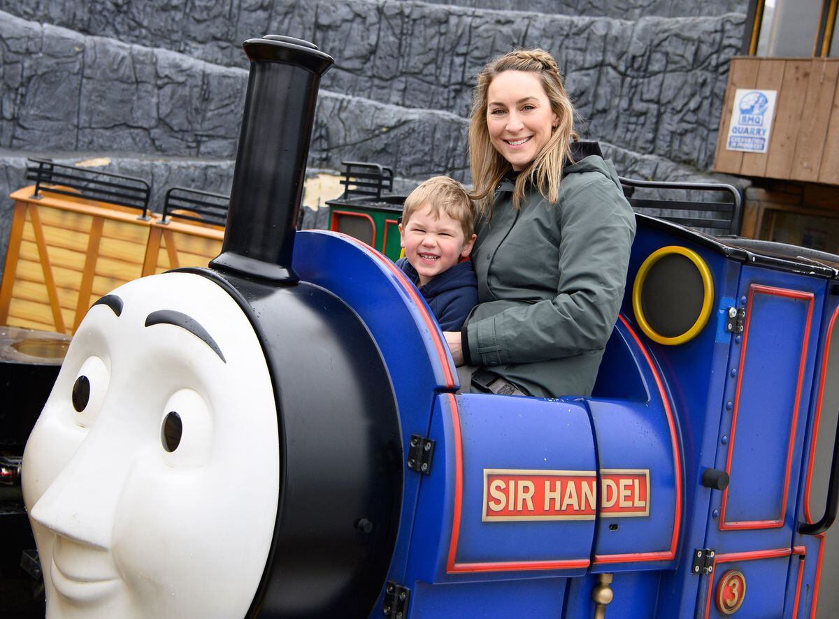 Amy Williams attends the Thomas Land’s 15th anniversary celebrations at Drayton Manor Resort’ Staffordshire