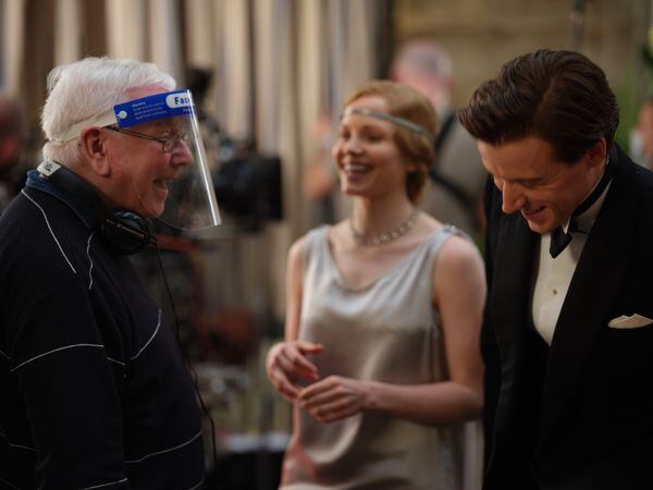 Terence Davies directing Kate Phillips and Jack Lowden on Benediction