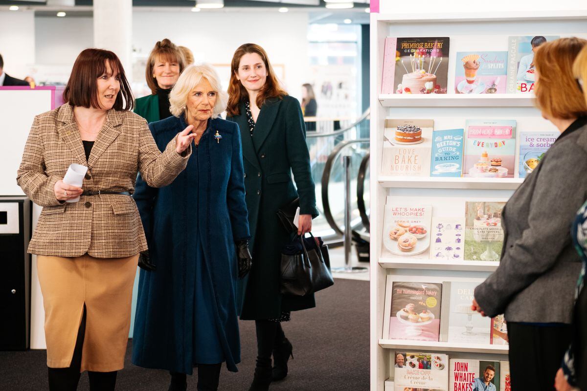 Camilla, Queen Consort, visited Southwater One in Telford as part of her visit to the region