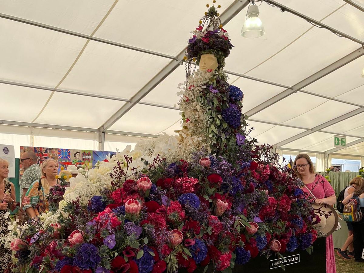 The floral Queen display