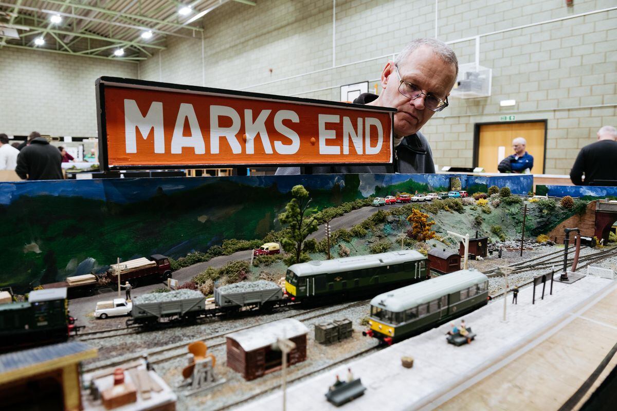 Mark Wigley from Mid Wales with his own 'Marks End Line'.