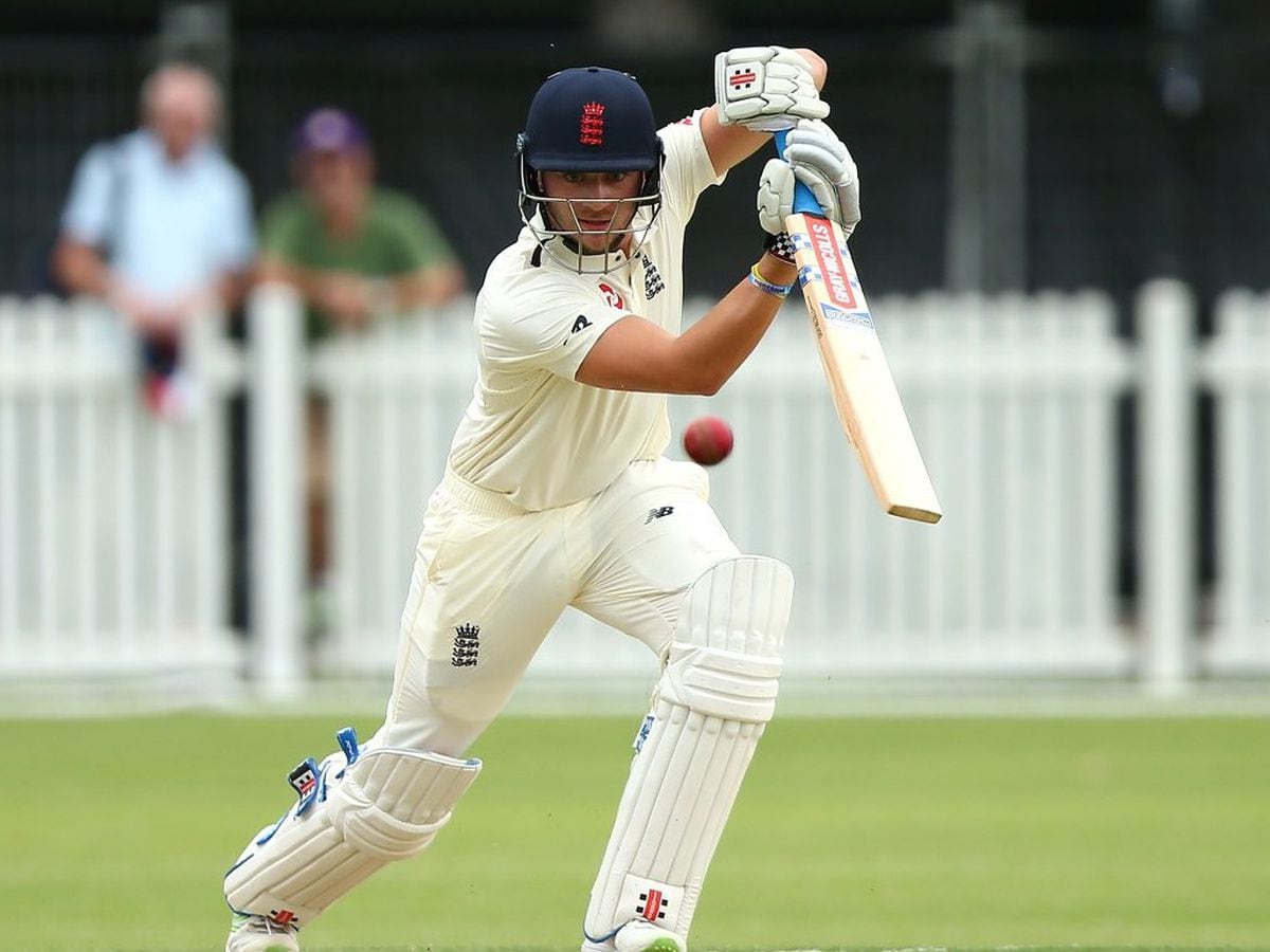 Joe Clarke playing for England Lions in 2017.