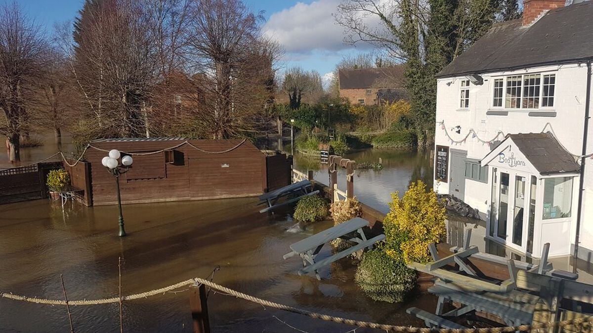 Flooding in Bridgnorth. Photo: Kerry Roberts (keggy7)