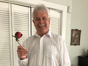Tex Calton with his English Rose 