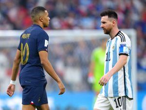 Argentina’s Lionel Messi and France’s Kylian Mbappe