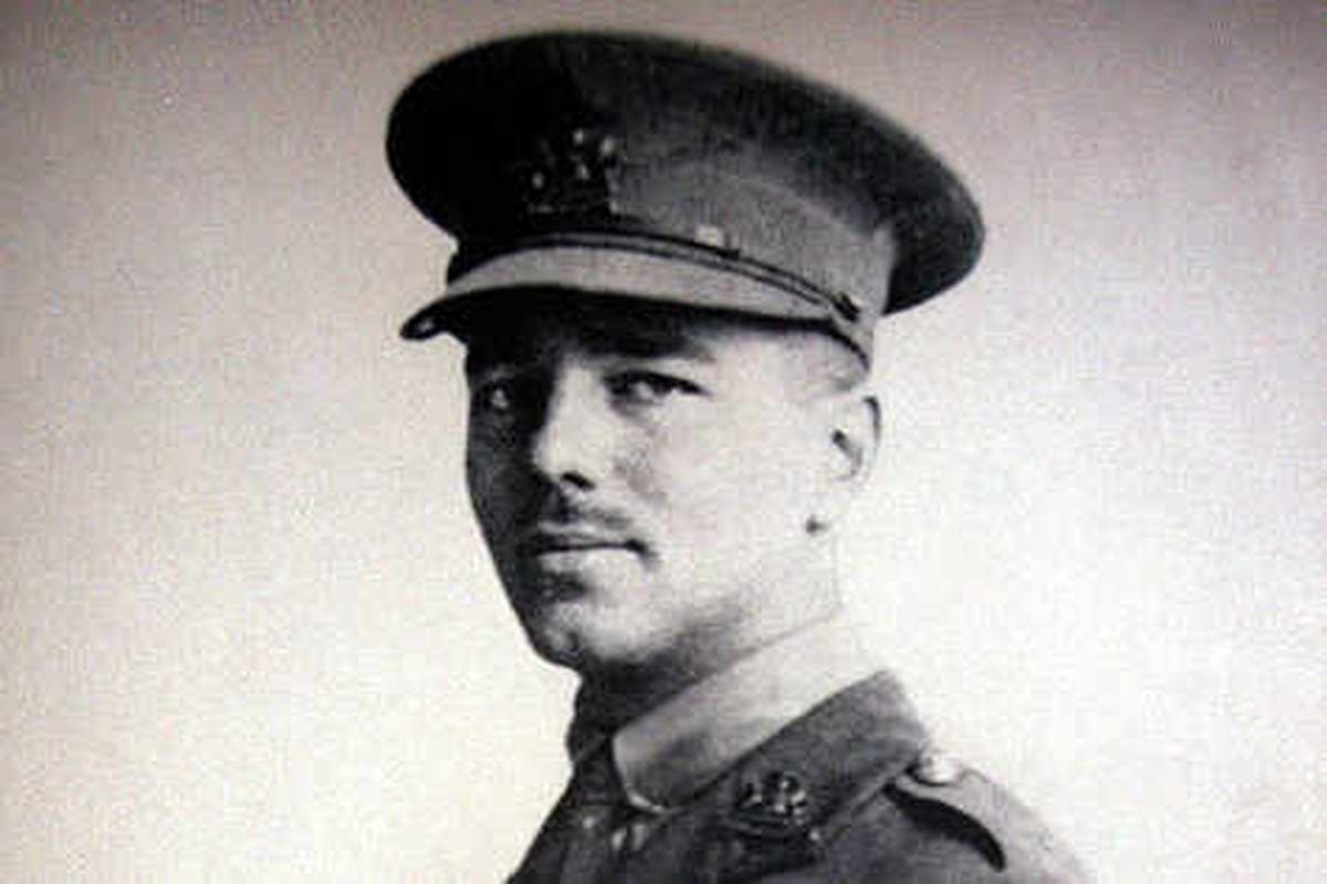 Ceremony for naming of Oswestry town green after Wilfred Owen