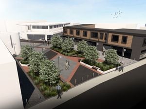 An artists impression of the future of Oakengates Square