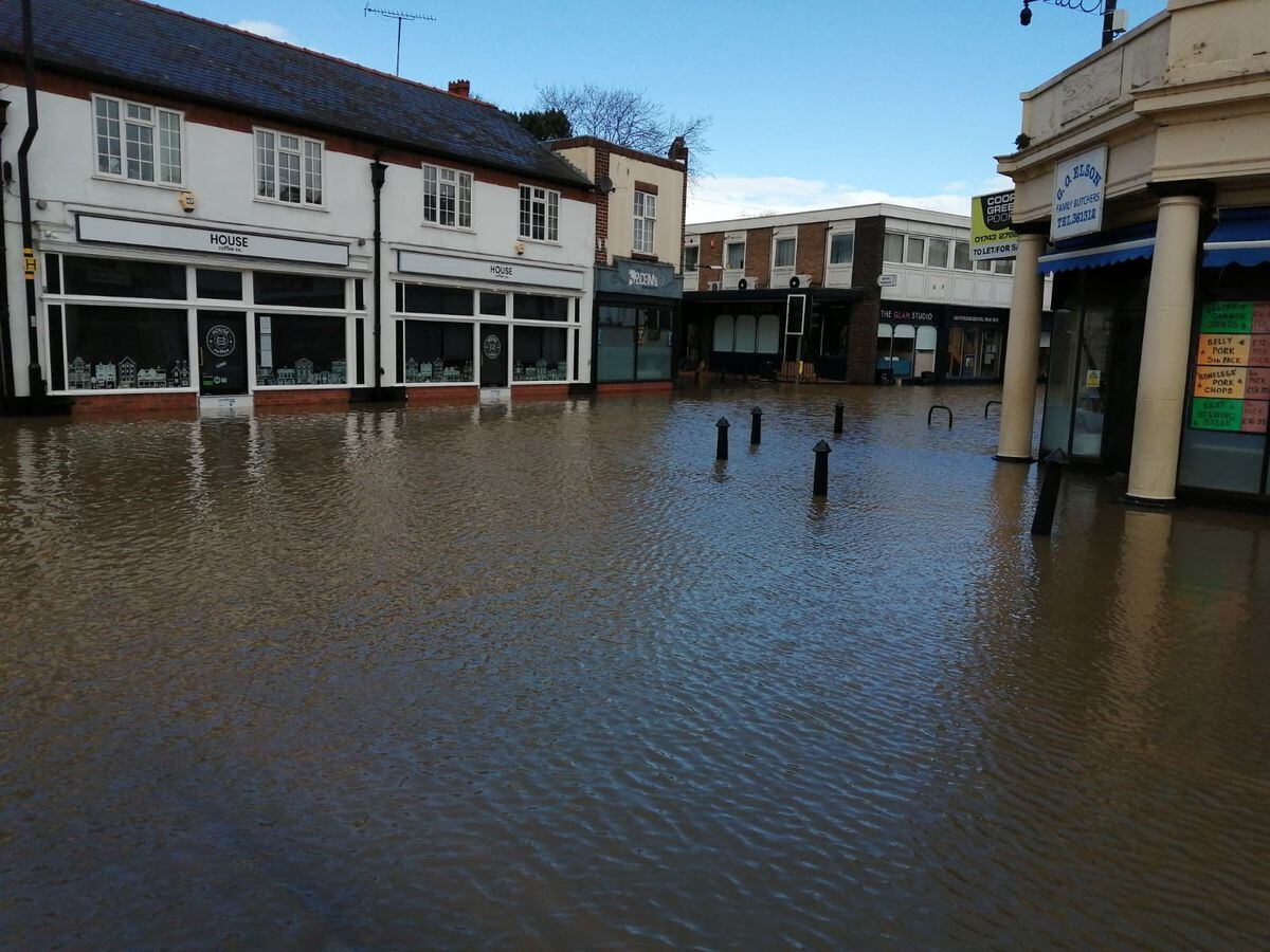 Longden, Coleham, remains flooded