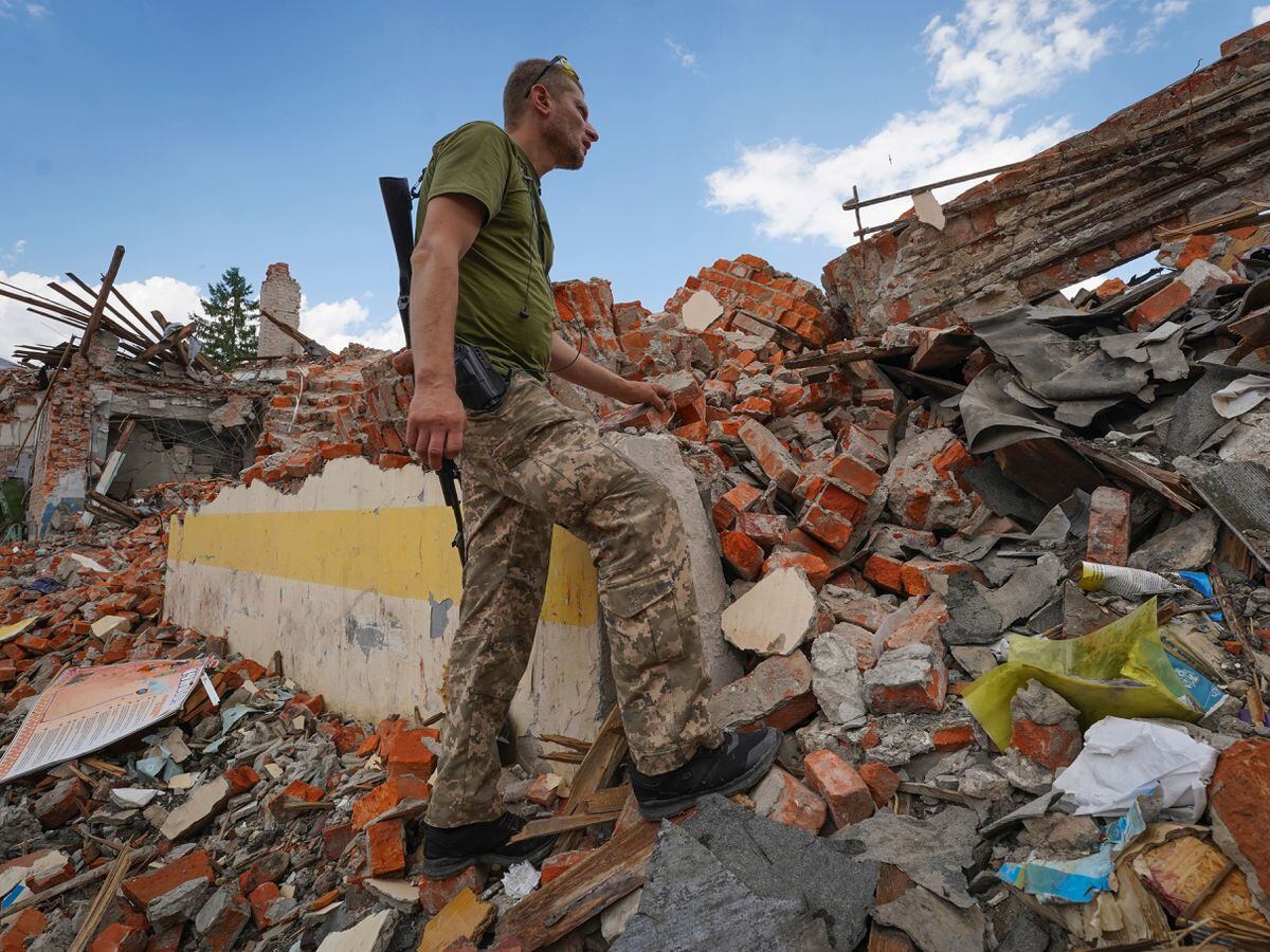 Ukraine rubble