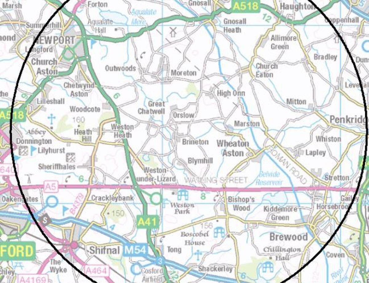 The bird flu 10km surveillance zone stretches into Shropshire