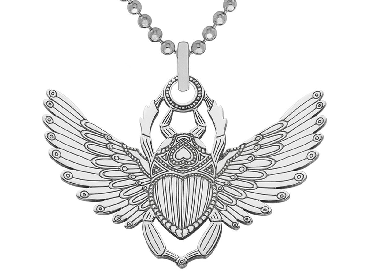 Cartergore Scarab Beetle pendant and chain
