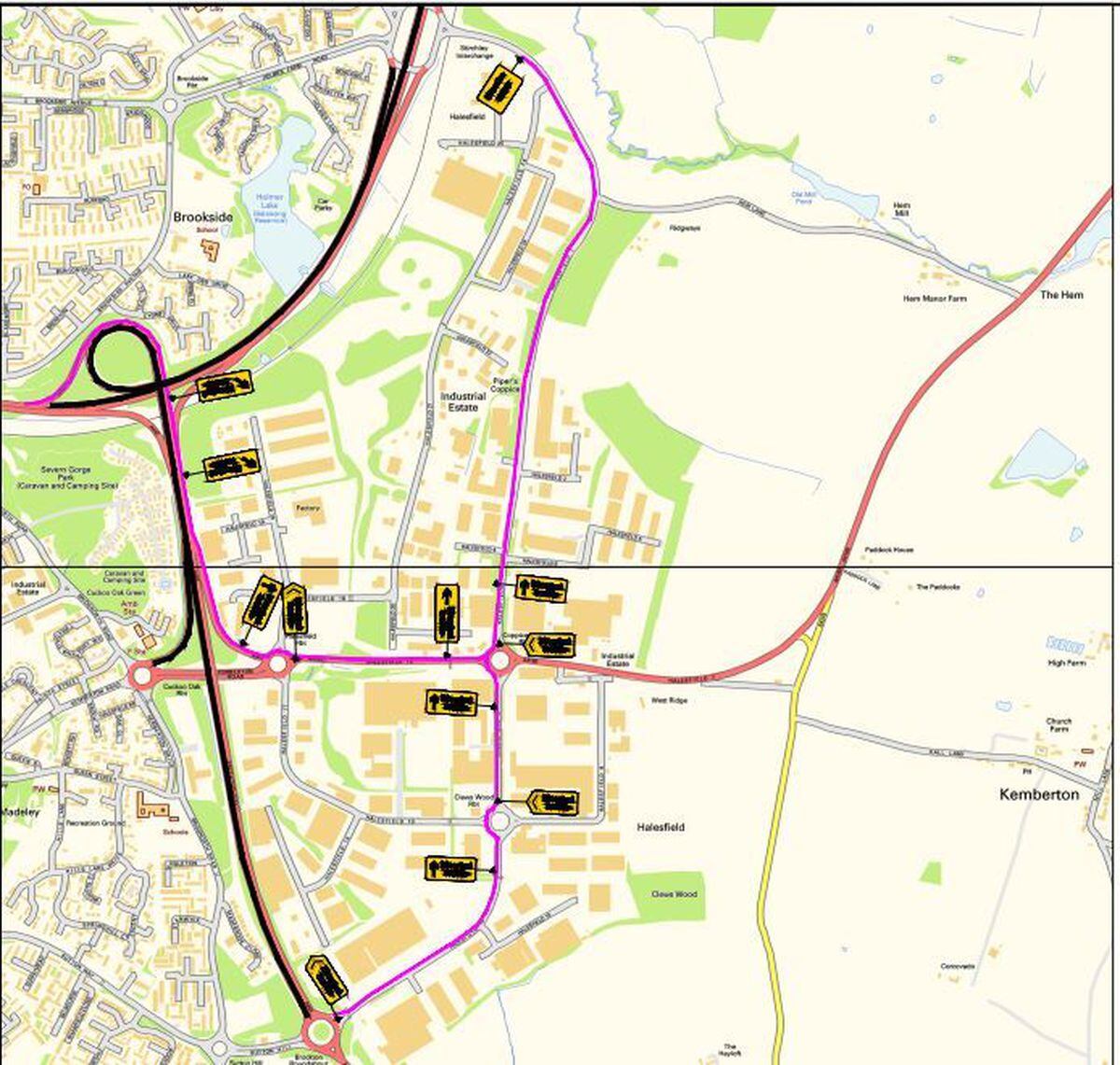 Phase three diversion route
