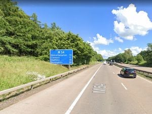 The M54 between Junctions 3 and 2. Photo: Google