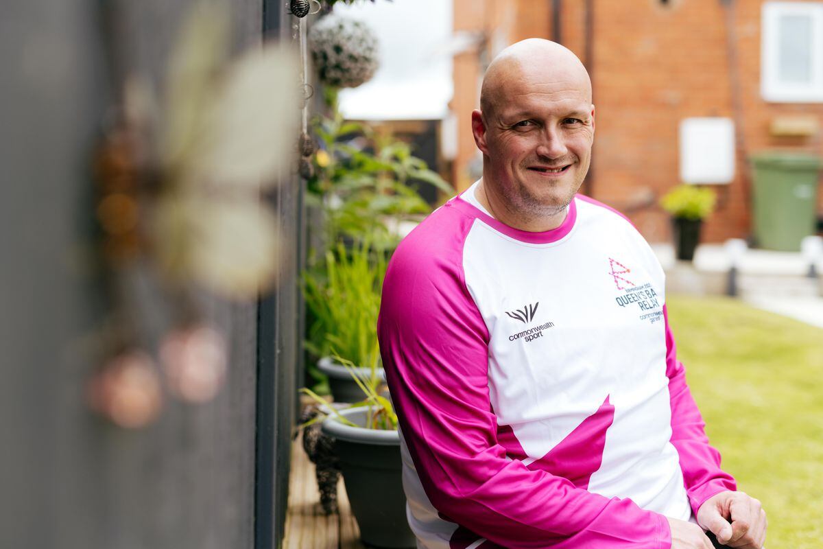 Mark Jones, a Community First Responder from Broseley, was nominated by his wife to be a Batonbearer for the Birmingham Commonwealth Games