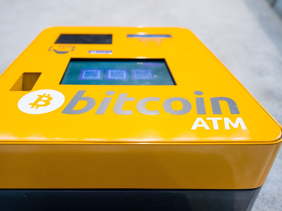 A bitcoin ATM