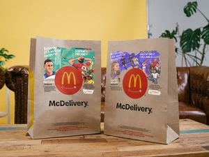 The limited edition McDelivery bags