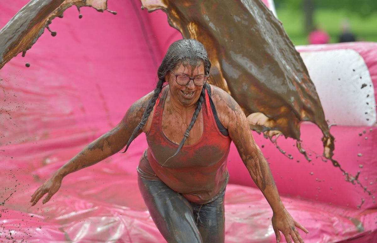 Gemma Anderson from Telford who took on the Pretty Muddy course at Weston Park