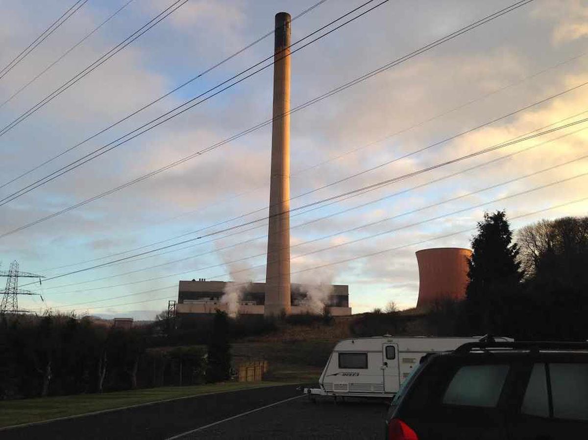 The chimney at Ironbridge Power Station