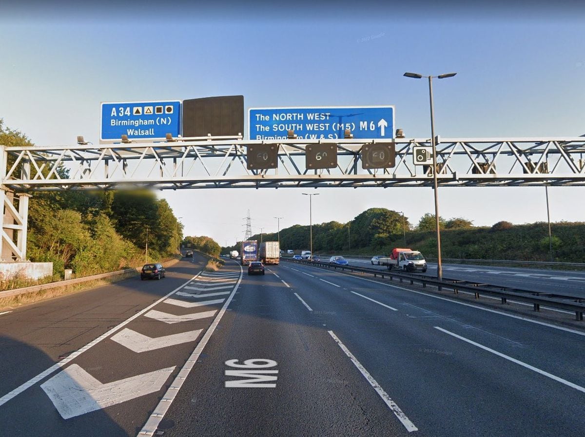 The M6 section between Birmingham and the M5 entrance saw nearly 13,000 intended prosecution. Photo: Google Street Map