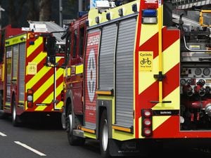 Four fire crews were called to the scene of the crash