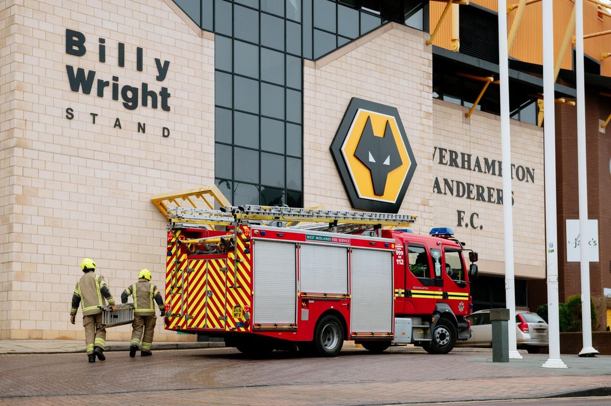 The blaze happened in the Billy Wright stand of the stadium