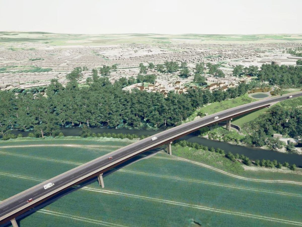 An artist's impression of how the North West Relief Road would look