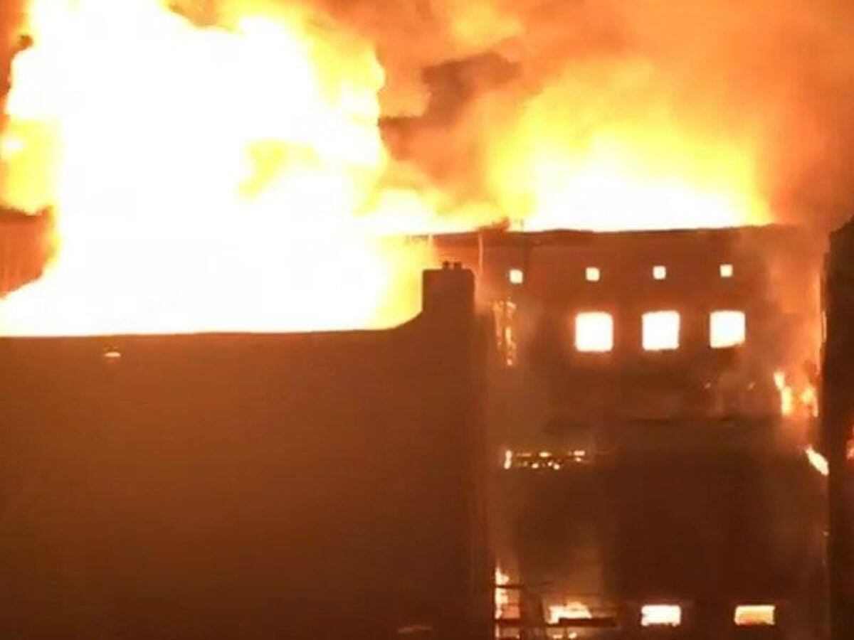 A fire has broken out at the Glasgow School of Art (@Banpo_monkey/PA)