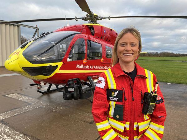 Karen Baker, airbase team leader and critical care paramedic for Midlands Air Ambulance Charity