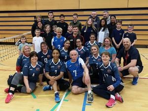 Members of Telford Sitting Volleyball Club