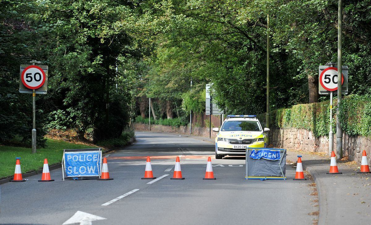 Bridgnorth Road in Perton was closed after the discovery was made