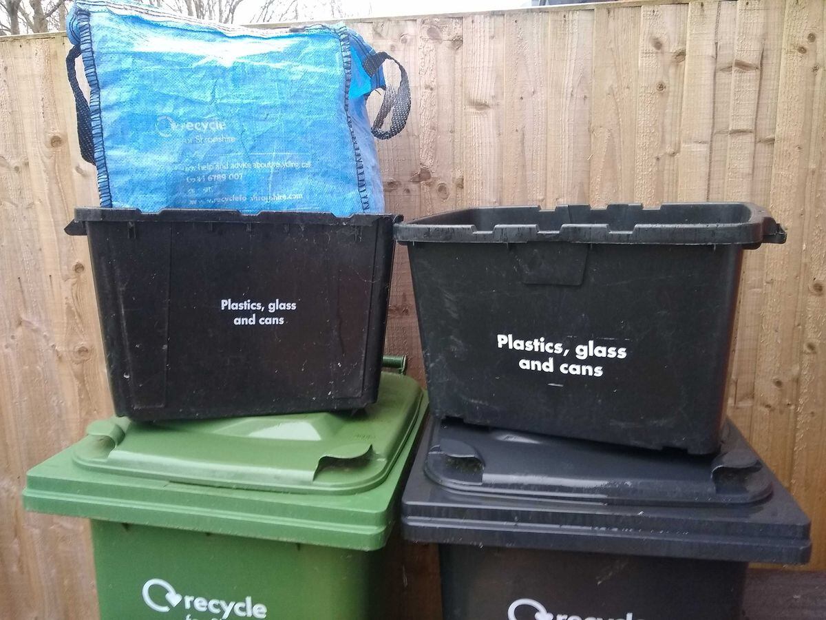 Recycling in Shropshire is currently collected in black boxes
