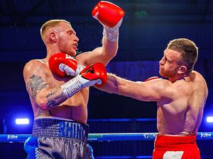 Ryan Whitehead, left, is targeting a shot at the winner of tomorrow’s Midlands super middleweight title fight