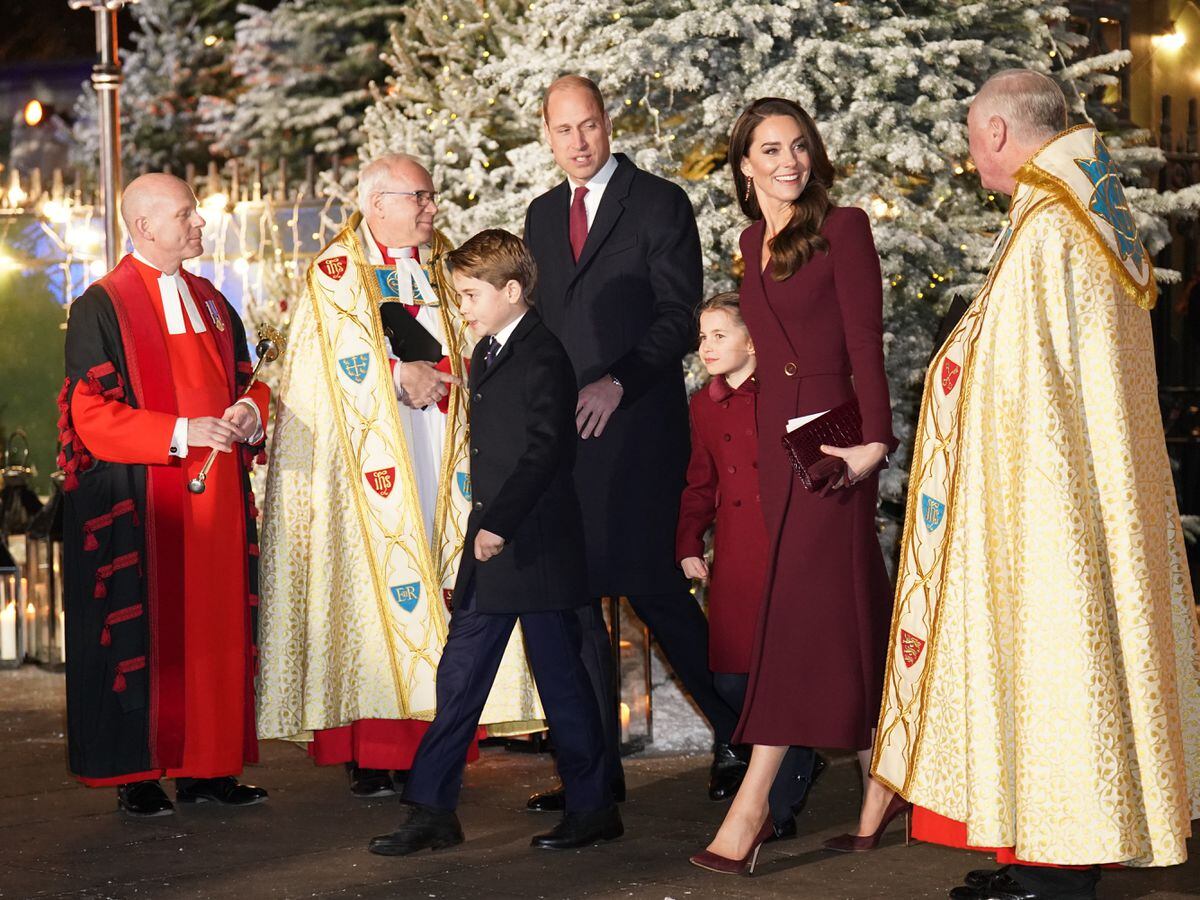 Kate jokes about her singing as royal family out in force at carol ...