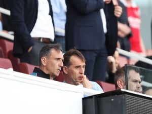 Julen Lopetegui watches from the stands on the final day of the season (Getty)