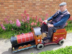 Vin Wardman with his Jubilee Train