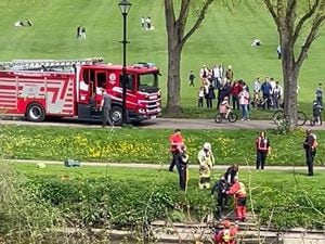 A man was rescued from the River Severn in Shrewsbury. Credit: Russell Beesley